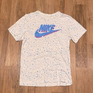 White & Blue Nike Tee